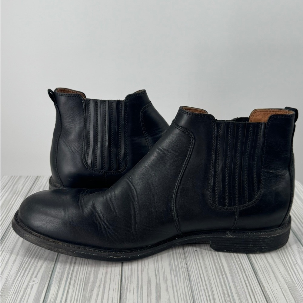 Johnston & Murphy XC4 Waterproof Black Sheepskin Chelsea Boots Mens 10.5M